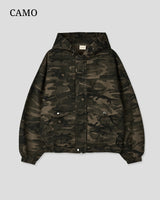 (UNISEX) Over Cotton Hooded Jacket