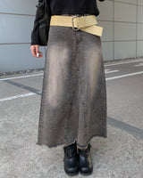 Suede big belt