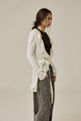 Maple ruffle cardigan