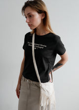 Fringe Mini Cross  Bag_Beige
