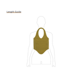 ホルターネックニットベスト_OLIVE