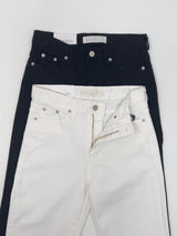 202 Slit Cotton Capri Pants