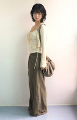 Basic Leaf Banding Pants