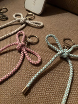 Starlit Cube Ribbon Keyring / TREEFORFIVE345