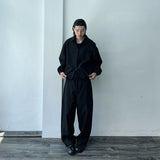 Panel Line Wide Trousers