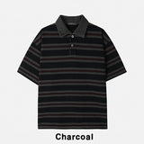 コヨシストライプラグビー半袖Tシャツ