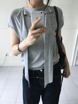 Evin Tie Knit Top