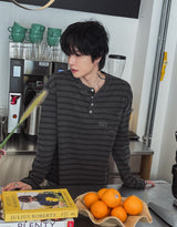 ラブピグメントヘンリーネック長袖Tシャツ