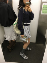 【即日発送】Pumpkin Check Mini Skirt