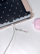 レースポルカドットiPadケース (for tablets 11” above)