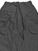 CUT OUT STRING CAGO PANTS . CHARCOAL