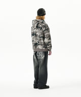 BACK LOGO WASHED DENIM PANT