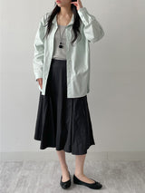 Pastel Poplin Cotton Over Fit Shirt
