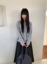 ヒットフォースリボンラウンド長袖Tシャツ