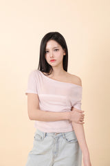 シースルーリボントップス Pink