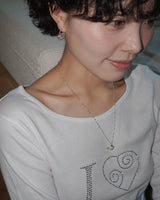 [925SILVER] PURE ROSE PENDENT NECKLACE