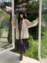 Ally High Neck Washed Field Jacket