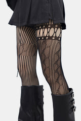Unaine Garterbelt Uneven Stockings
