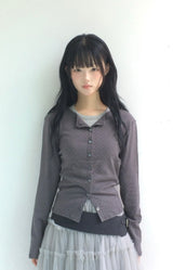 Round Pick Dot Cardigan