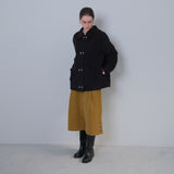 Black Corduroy Double Button Jacket