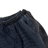 buckle cargo denim pants