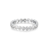 [Worn by Baby Monster Ahyeon] Bezel Set 925 Silver +Rhodium plating Ring R058-03H