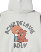 26SS BEAR DOLL HUG BROWN LINE FRIENDS HOODIE