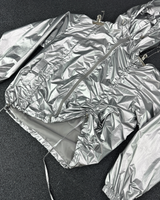 6X Shirring Detail Jacket (Silver)