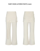 RUBY HOOK LAYERED PANTS cream