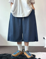 バックポケットサイドピンタックバルーンバミューダ 💙🤎🖤🩶💜6カラー