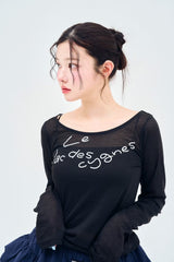 シアーロゴTシャツ
