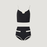 Rose Corsage High-waist Set