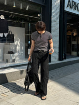LMN Off-PigDying Semi-Wide Pants (3 colors)