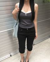 Lace sleeveless