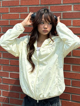 SHIRRING WINDBREAKER YELLOW