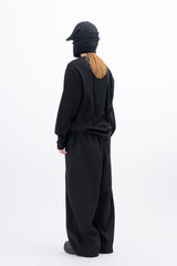 Meiji semi-crop long-sleeved T-shirt