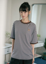 26SS★ Cat Stripe Ringer Tee