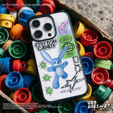Hip 3D Blue Rabbit Epoxy Bumper iPhone Case