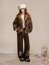 Paisley Artwork Embroidered Jogger Wide Pants