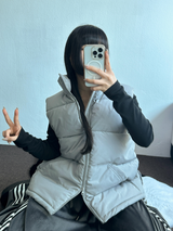 Bカシックフィットパディングベスト💚🩶🖤🤍🤎6カラー