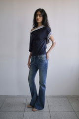26SS★ TWISTED BOOTS CUT DENIM JEANS