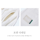 ワイドフィット2タックプリーツスウェットパンツ (WHITE)
