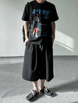 SIO two tuck bermuda sweat pants