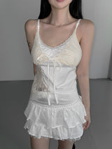 lud double lace top(3color)