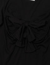 バック リボン ティーシャツ(BLACK)