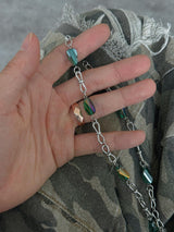 ASCLO Crystal Chain Necklace (3color)