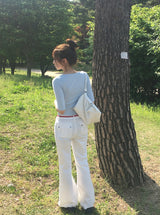 シヴェンファッジポケットブーツカットパンツ