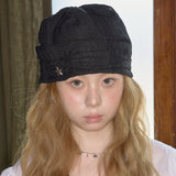 summer lace beanie black