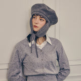 VA Stud Fly Wool Beret / Gray