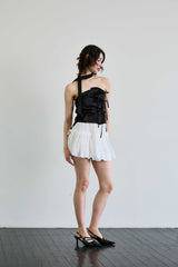 ELFIN SCARF TOP / BLACK